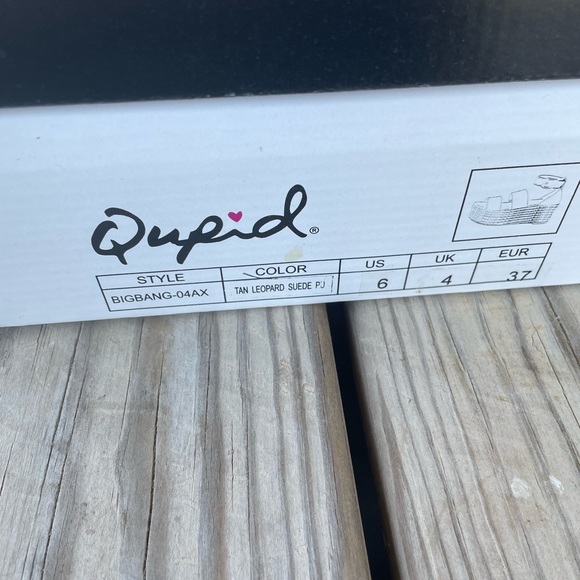 Ladies Qupid Big Bang Tan Leopard Print Platform Sandals With Box Size 6 - Picture 4 of 13